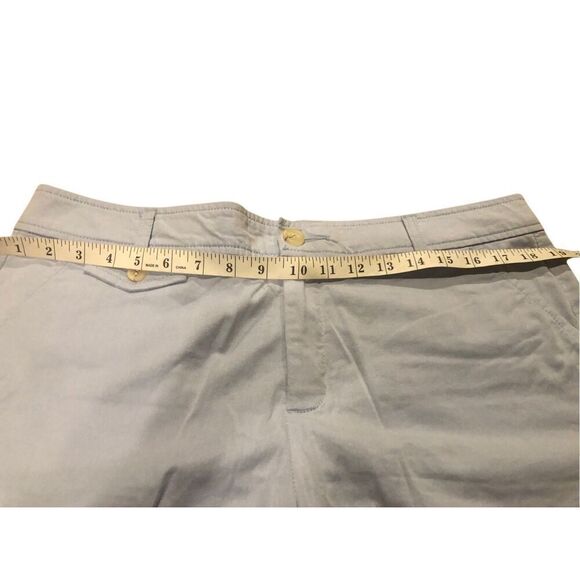 Dockers mid rise curt light blue Bermuda style shorts size 14 - Picture 9 of 11
